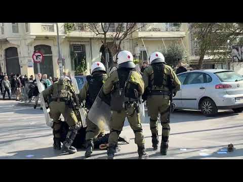 Θεσσαλονίκη: Επεισόδια στην πορεία για τα Τέμπη   