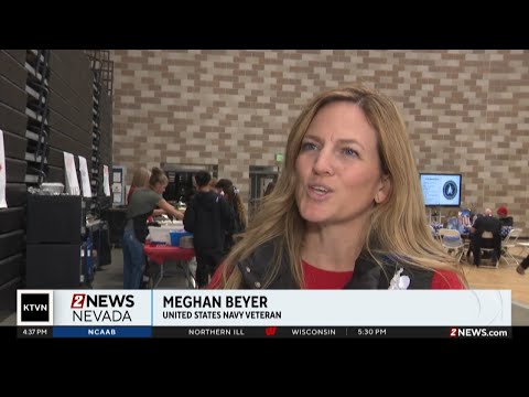 Marce Herz Middle School students celebrate service members