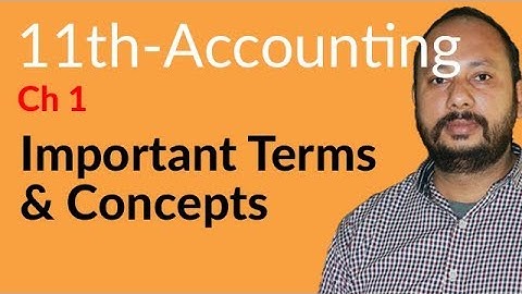 I.Com Part 1 Accounting, Ch 1, lec 1 - Important Terms & Concepts of Accounting - Inter part 1