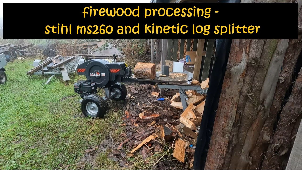 Time to get some wood cut and split Jansen FS35 log splitter
