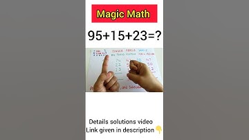 Magic Math with fingers|Finger Maths|Abacus|Finger Abacus #math#mathematics#abacus#shorts