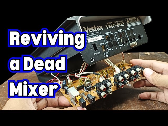 Vestax ミキサーVMC-002XLu音出し確認 No Power? Let's Repair a Lifeless Audio Mixer Vestax VMC-002