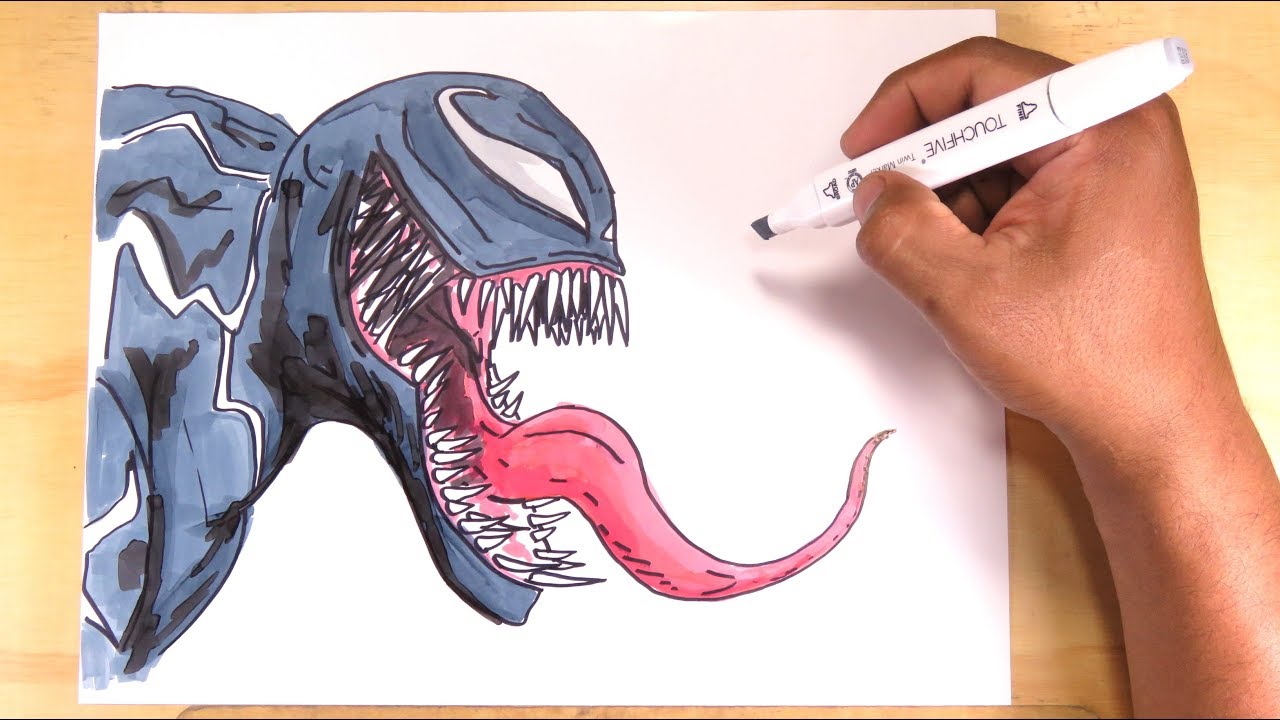 Aprende a dibujar y pintar a Venom - thptnganamst.edu.vn