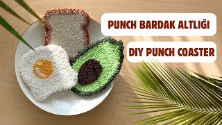 Punch Bardak Altlığı Yapıyoruz 💗 DIY Punch Coaster / Punch Nasıl Yapılır? Pinterest Bardak Altlığı