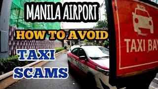 HOW TO avoid Taxi SCAMMERS at Manila Airport - AIRPORT HACK!