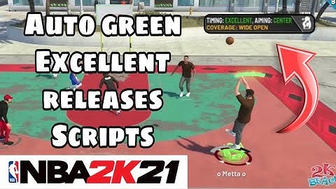 NBA 2K21 auto greens excellent release jumpshot MOD scripts (testing) Cronuszen  #nba2k21