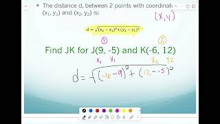 1. 3 Notes - Distance Formula