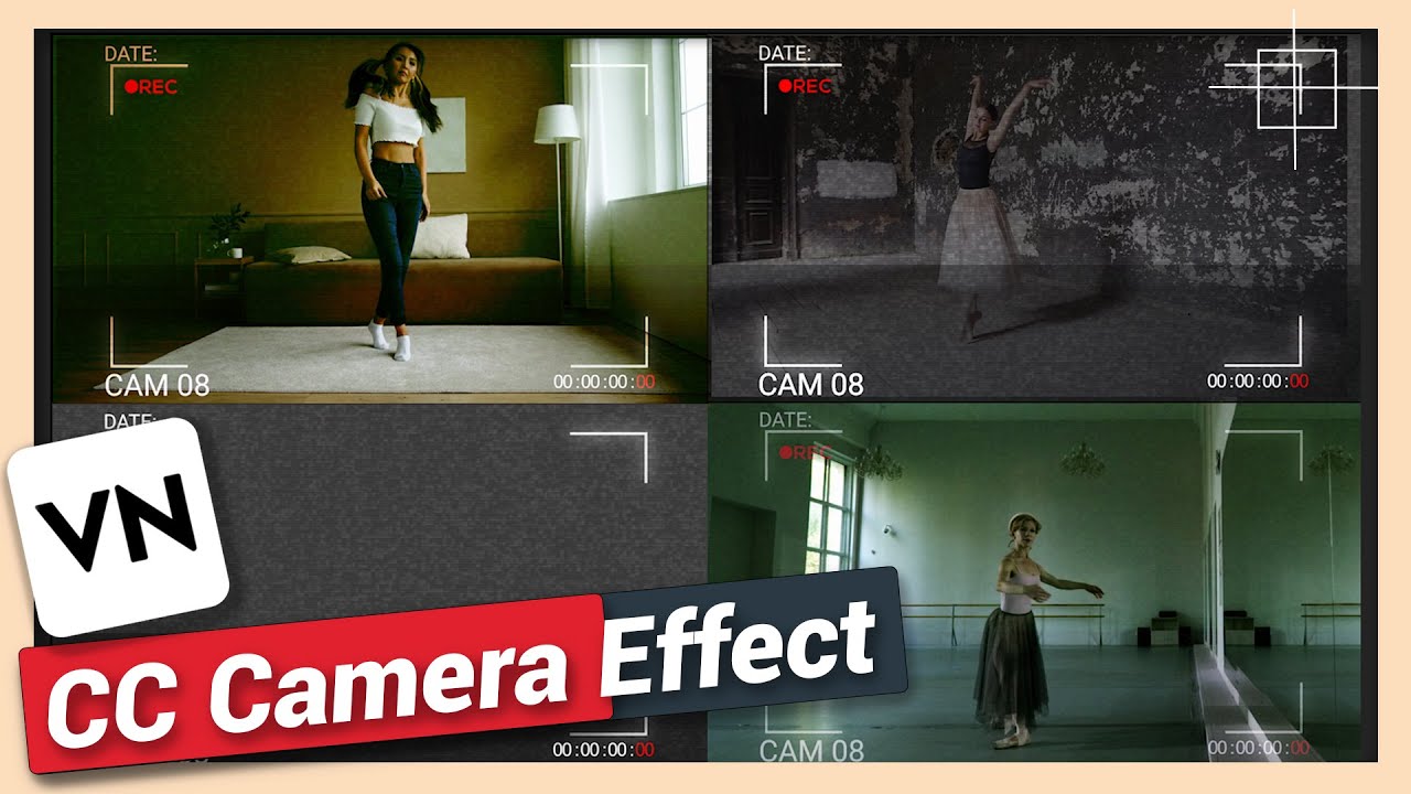 Security Camera or CC Camera Effect | VN Video Editor Tutorial