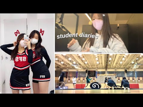 BUSY student life in korea// cheerleading, school, 5am mornings