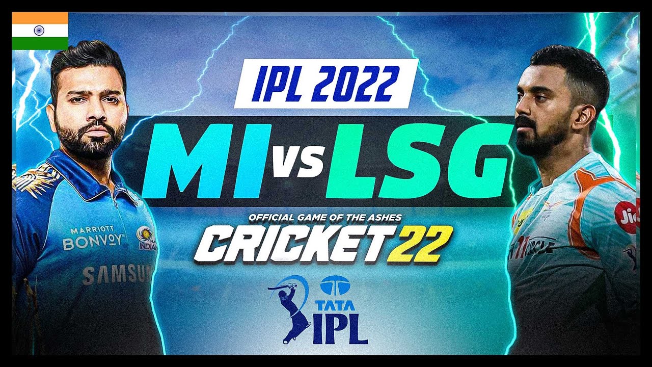 AAJ TO MUMBAI INDIANS KO JITAYENGE MI VS LSG IPL 2022 CRICKET 22 LIVE INDIA HARD DIFFICULTY