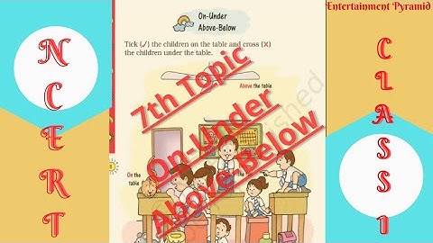 On-under Above-below| Class 1st Maths - Chapter 1 | Basic Maths for Kids | Best Educational Videos