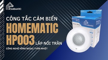 Công tắc hồng ngoại cảm biến chuyển động pir gắn trần Homematic HP003 bật đèn khi có người