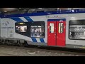 Ref:Kdqr2OJf5ps Gen�ve, gare de lancy-bachet.d�part d'une regiolis et passage d'un regioexpress.