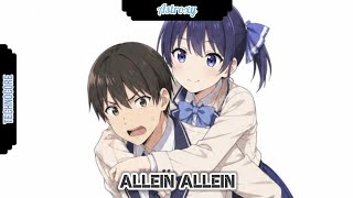 (Astroxy) Nightcore - Allein Allein (Lyrics)