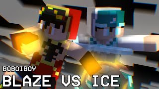 Boboiboy Blaze vs Boboiboy Ice - Minecraft Fan-Animation screenshot 1
