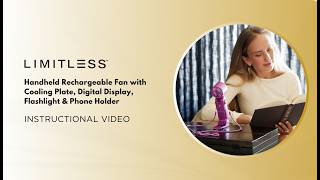 Limitless Handheld Rechargeable Fan - Instructional Video
