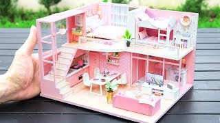 DIY Miniature Dollhouse Kit || Dream Angel - Duplex Apartment - Relaxing Satisfying Video