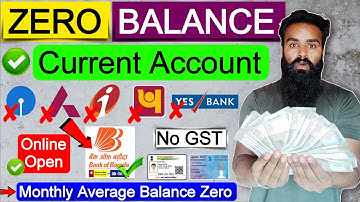 Zero Balance Current Account Open Online in 2025