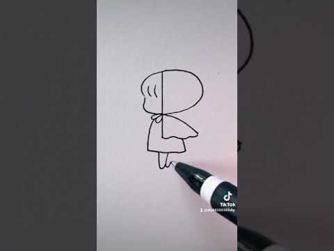 Video Hướng dẫn vẽ cô bé quàng khăn đỏ đơn giản với chữ R... - youtube