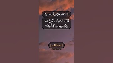 سورة القدر بصوت الشيخ محمد صديق المنشاوي