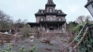 Phantom Manor French Haunted Mansion Full Ride Stretch Room and Queue | 2024 Disneyland Paris