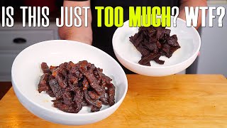 What the Most EXPENSIVE Beef Jerky Taste Like?  Japanese Wagyu A5 Beef Jerky Experiment