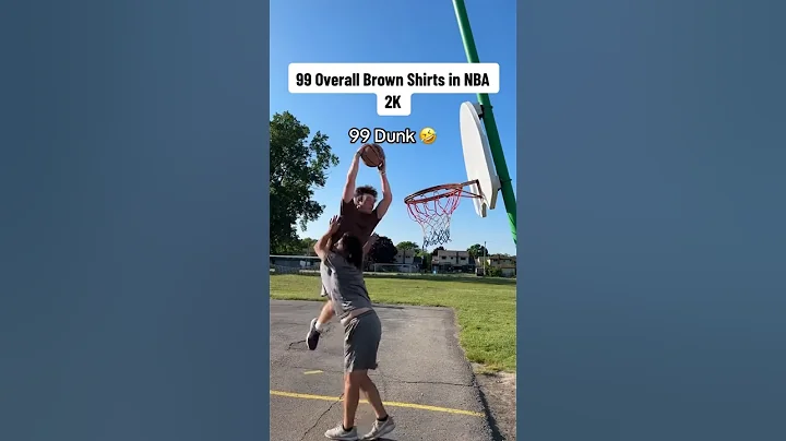60 Overall Brown Shirts Vs 99 Overall Brown Shirts in NBA 2K 🤣💀 #basketball #shorts
