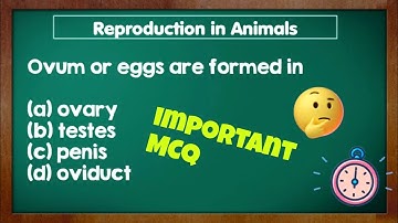 NCERT/CBSE : Class 8 Science - Chapter 9 Reproduction in Animal MCQ questions with Answers