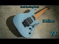 Heavy rock guitar backing track e minor