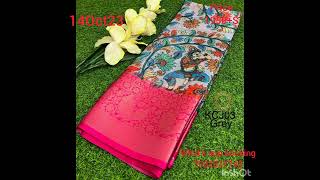 Feather lite, soft,buttery feel silky kota sarees in kalamkari prints. screenshot 4