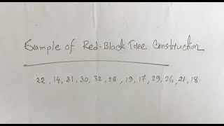 Red-Black Tree Construction - Worked Out Example screenshot 2