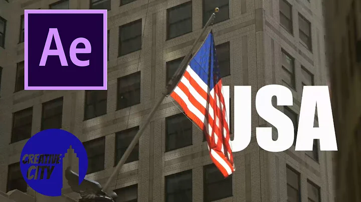 Text Behind Moving Object After Effects CC 2017 Tutorial