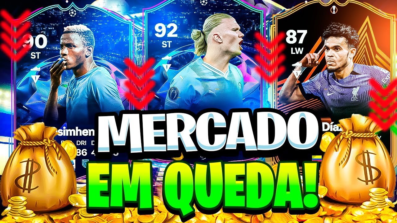 EA FC 24 MERCADO EM QUEDA! DICA DE TRADE - COMO GANHAR COINS NO ULTIMATE TEAM I Khel trader I