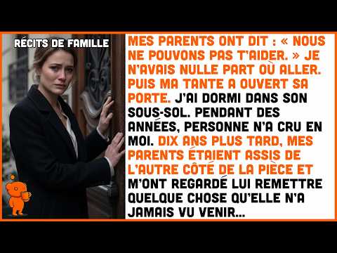 Mes parents m’ont fermé leur porte — ma tante a ouvert la sienne. 10 ans plus tard,...