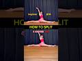 These 4 Stretches Change Your SPLITS Faster Than You Think!😉 #flexibility #stretching #shorts