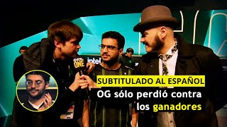 Simplemente OG perdió contra los mejores 😏| Entrevista post OG vs FALCONS - Sub Español -ESL Dota 2