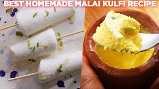 Best Homemade Malai Kulfi Recipe | Easy Summer kulfi recipe | kulfi ice cream recipe