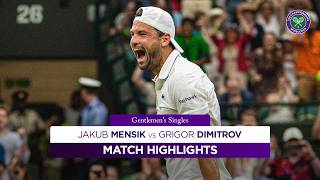 Brilliant Dimitrov stands tall! | Jakub Mensik v Grigor Dimitrov | Highlights | Wimbledon 2026