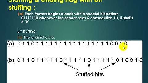starting&ending flags with bit stuffing