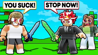 My SISTER Got BULLIED, So I 1v1'd The BULLY.. (Roblox Bedwars)