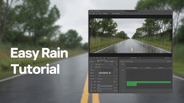 របៀបបង្កើតព្រិលធ្លាក់ និងទឹកភ្លៀង How to Create Snow and Raining in After Effect #adobeaftereffects
