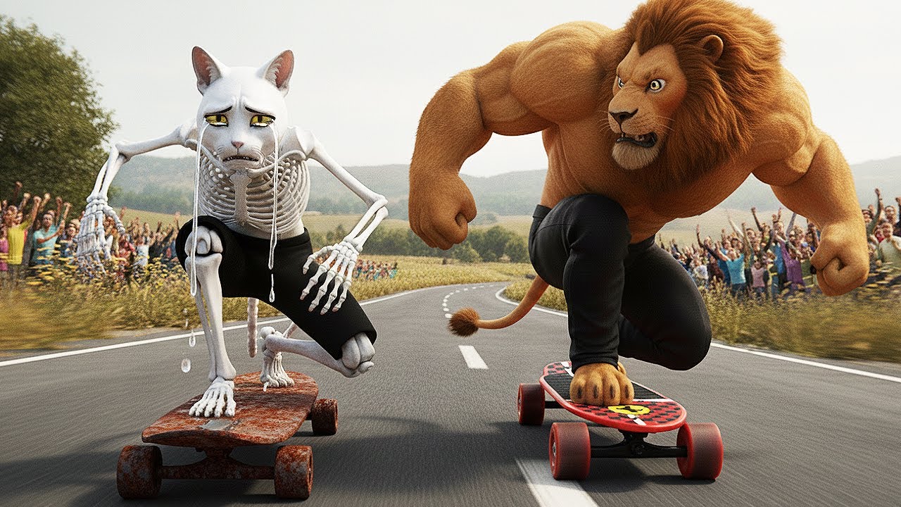 Heartbroken Skinny Cat Finds Healing Through Skateboarding – Most Emotional Second Chance Story Ever