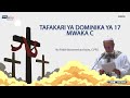 TAFAKARI YA NENO LA MUNGU DOMINIKA YA 17 MWAKA C WA KANISA TAFAKARI YA NENO LA MUNGU DOMINIKA YA 17 MWAKA C WA KANISA