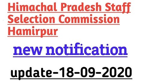 HP staff selection commission hamirpur new notification for rejection list post code 764 & 768