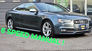 2016 Audi S5 6 SPEED MANUAL TRANSMISSION!