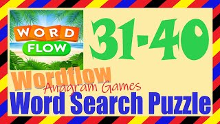 Wordflow Level 31-40 Answers | Word Search Puzzle | Anagram Games screenshot 2