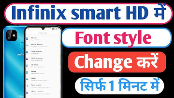 how to change font in infinix smart hd 2021 / Infinix smart hd me font style kaise change kare