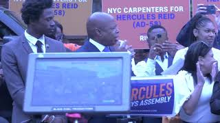 NYC Mayor Eric Adams endorses Hercules Reid AD 58 District