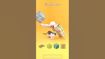 Minecraft Mobs vs Iron Golem Satisfying 3D Fluid Simulation and Particles🔥