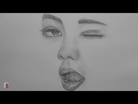 Vẽ khuôn mặt bằng bút chì đơn giản mà đẹp - Draw faces with a simple but beautiful pencil.
